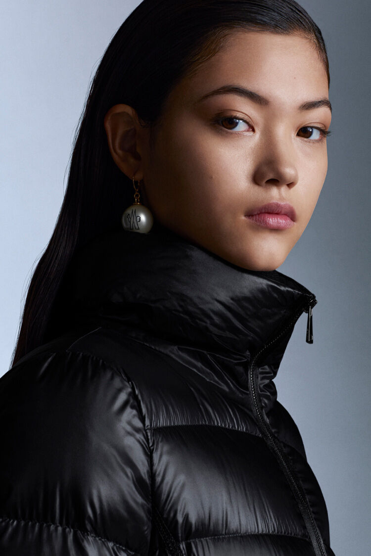 moncler knee length coat