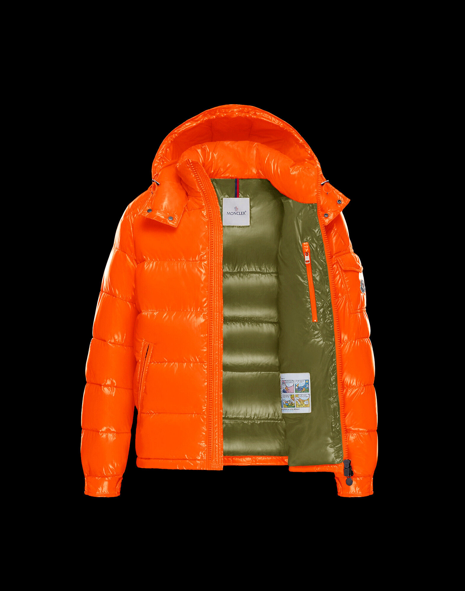 moncler maya jacket red