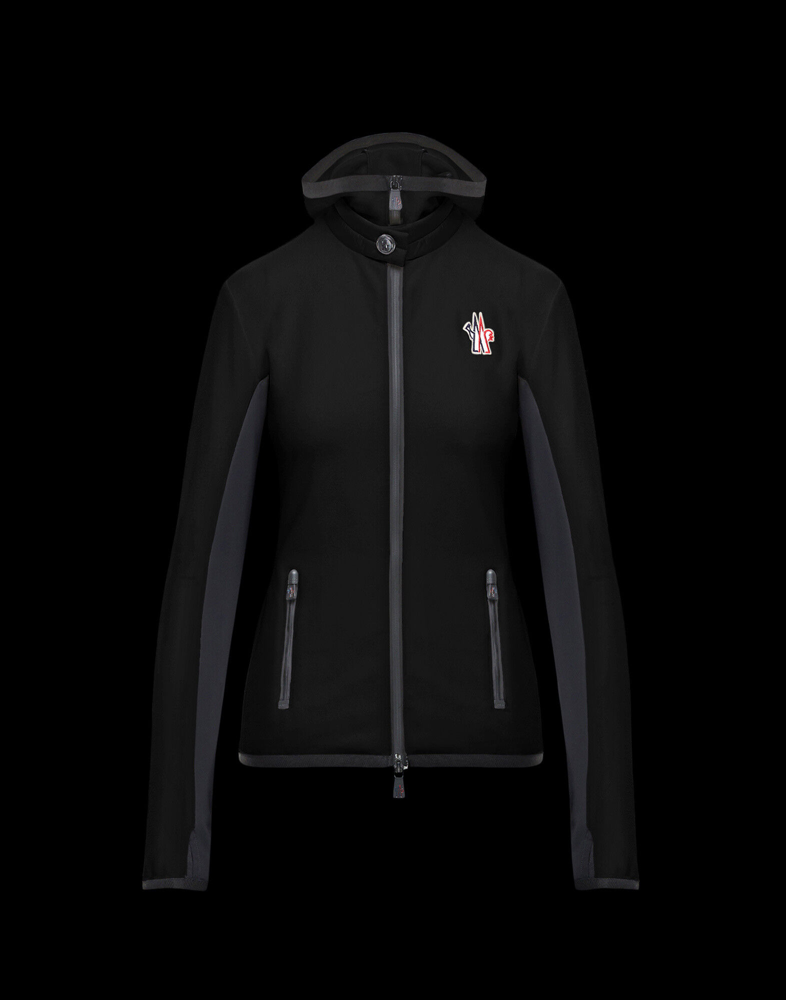 moncler hooded cardigan