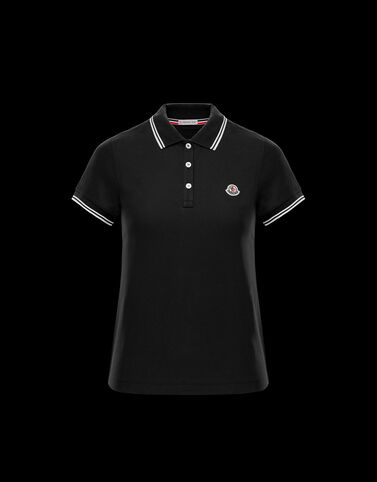 Moncler Moncler 로고 폴로 셔츠 블랙