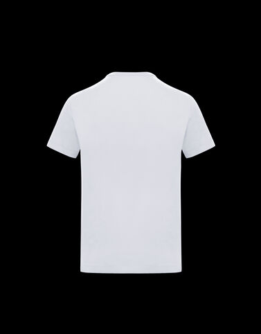 Moncler 레터링 티셔츠 Optical White