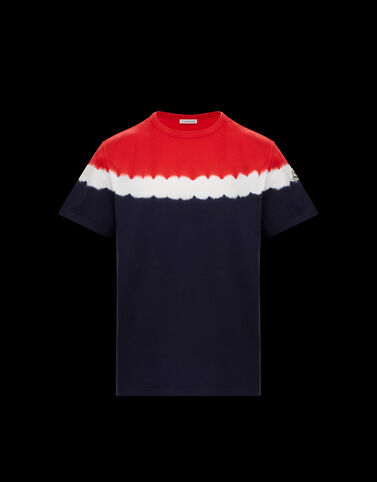 Moncler 타이다이 티셔츠 네이비 블루