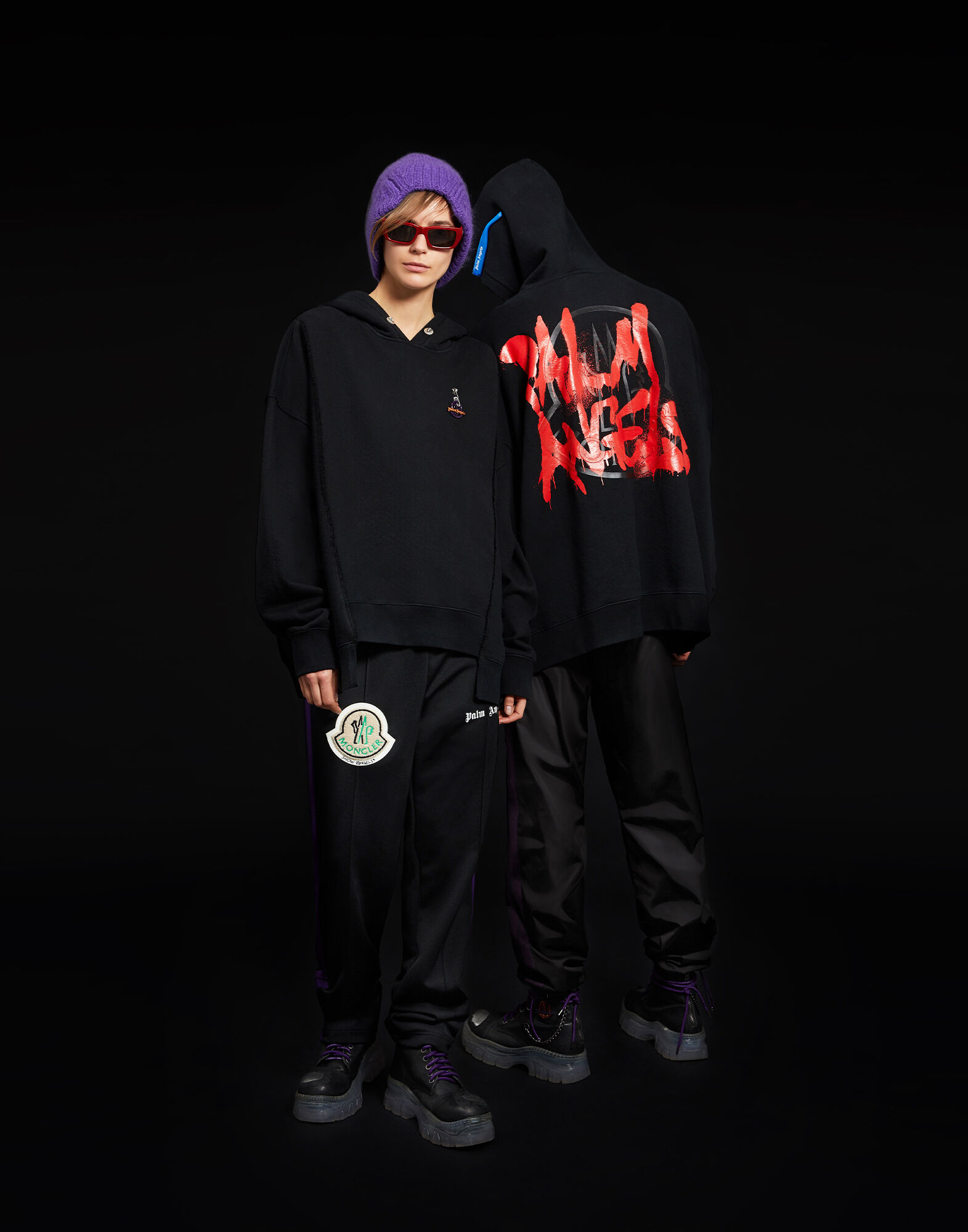 red moncler sweatshirt