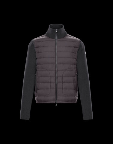 Moncler 니트 가디건 Dark Gray Melange