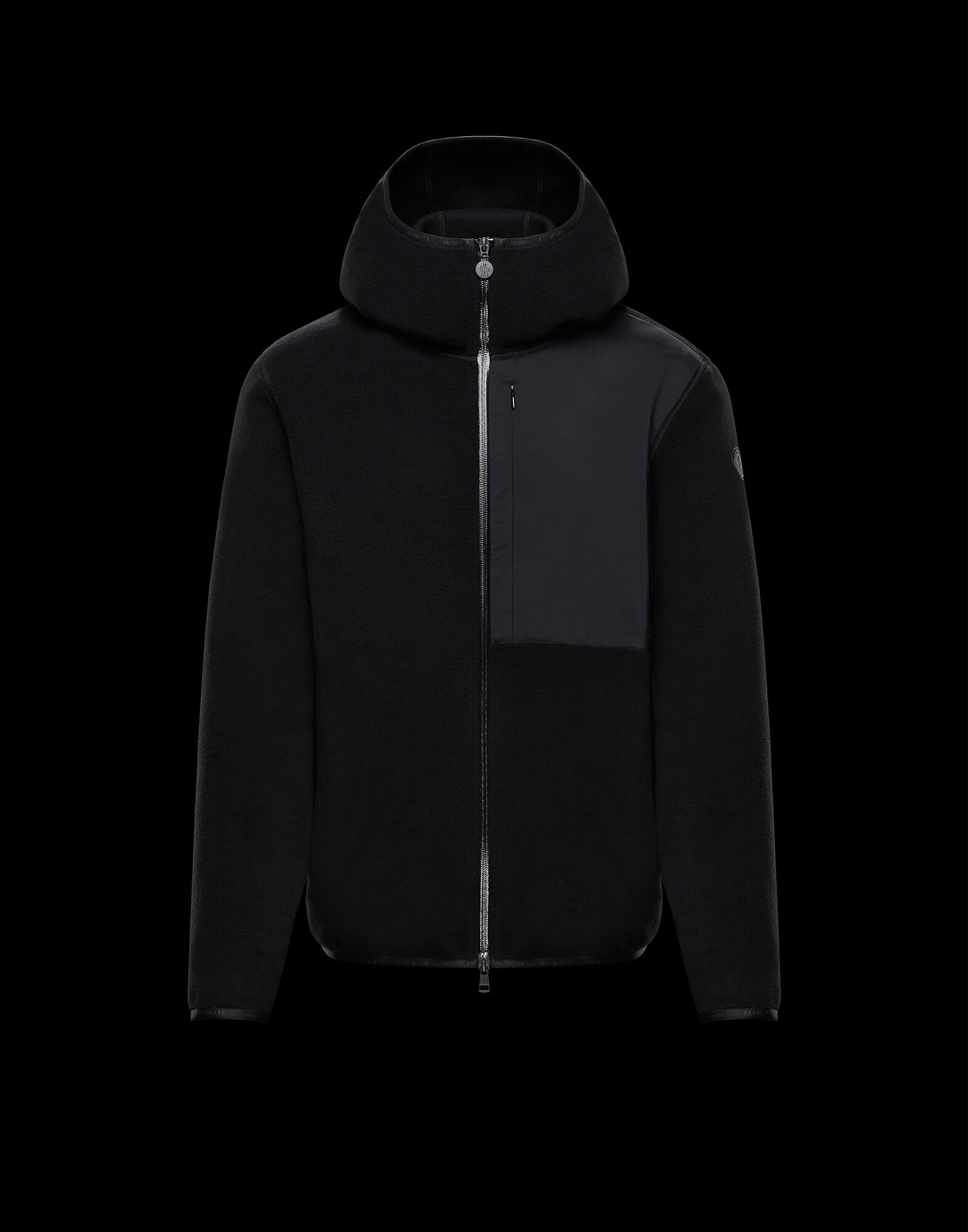 mens moncler zip up hoodie