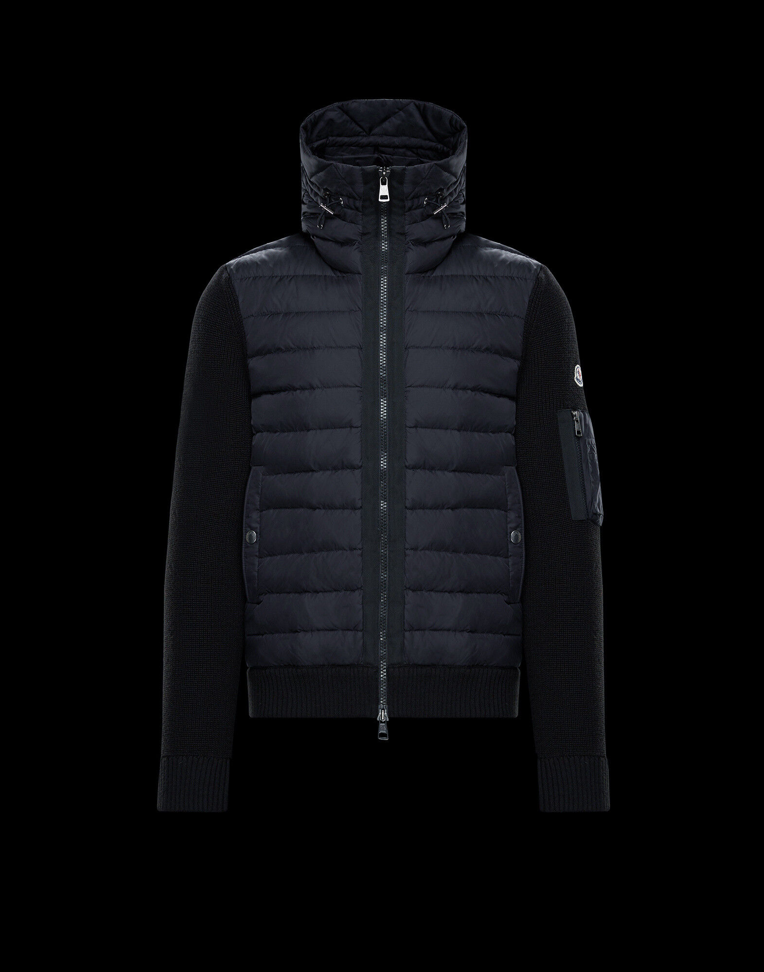 moncler cardigan grey