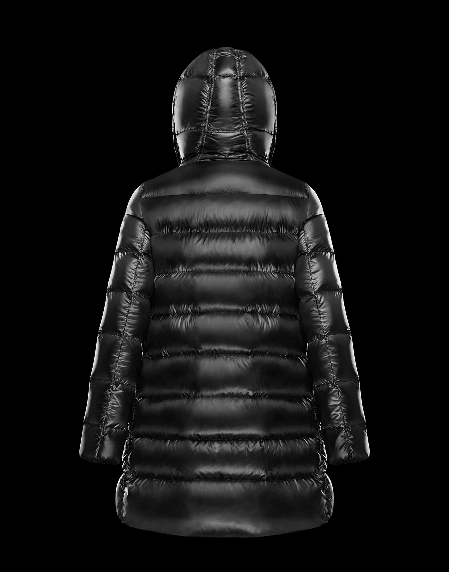 suyen hooded long puffer coat