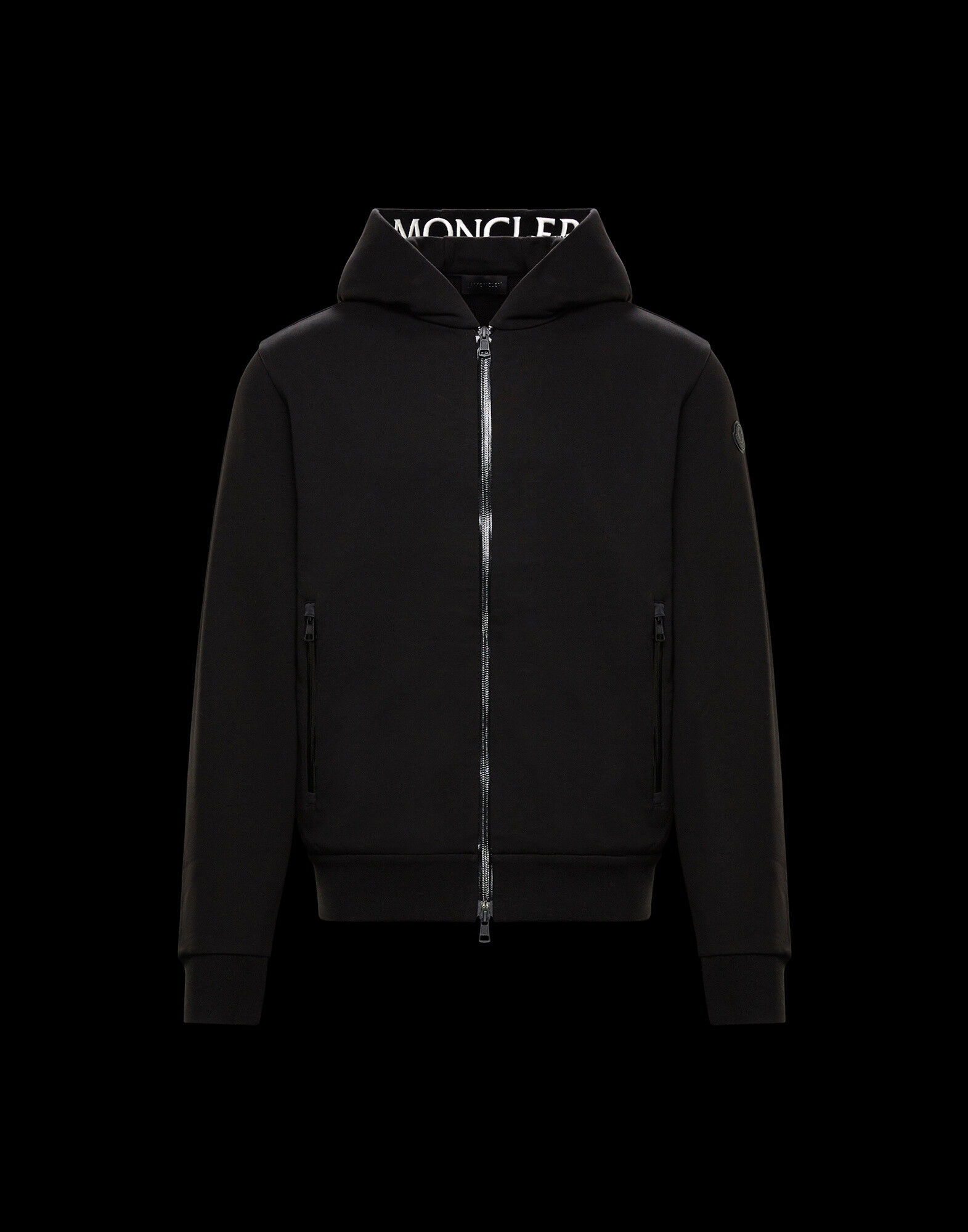 Hoodie with grosgrain print - Zip Up