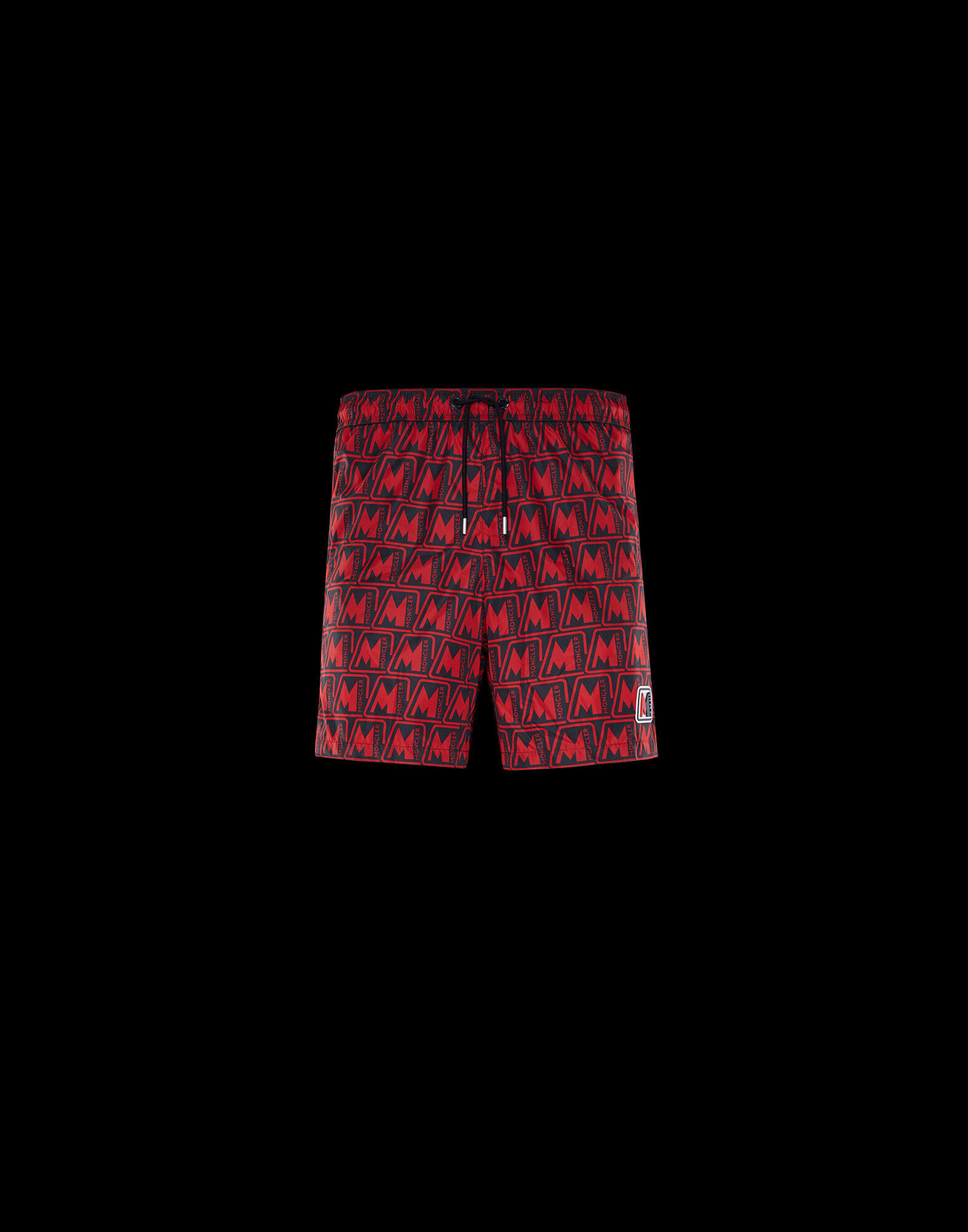 moncler swim shorts red