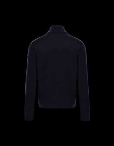 Moncler 하이넥&nbsp;패딩&nbsp;카디건 Night Blue