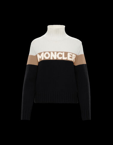 Moncler Wool turtleneck top Black