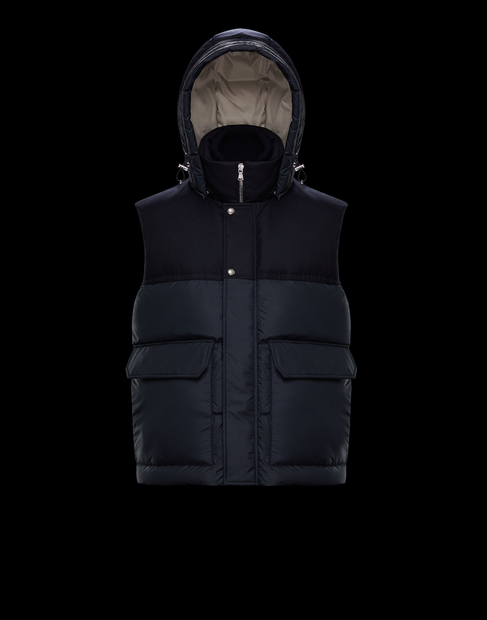 moncler vest hood