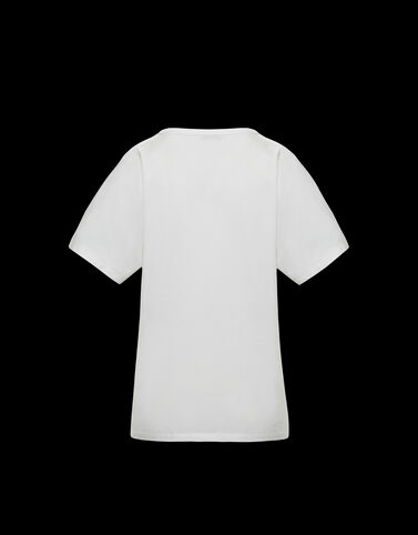 Moncler Moncler 프린트 티셔츠 Silk White
