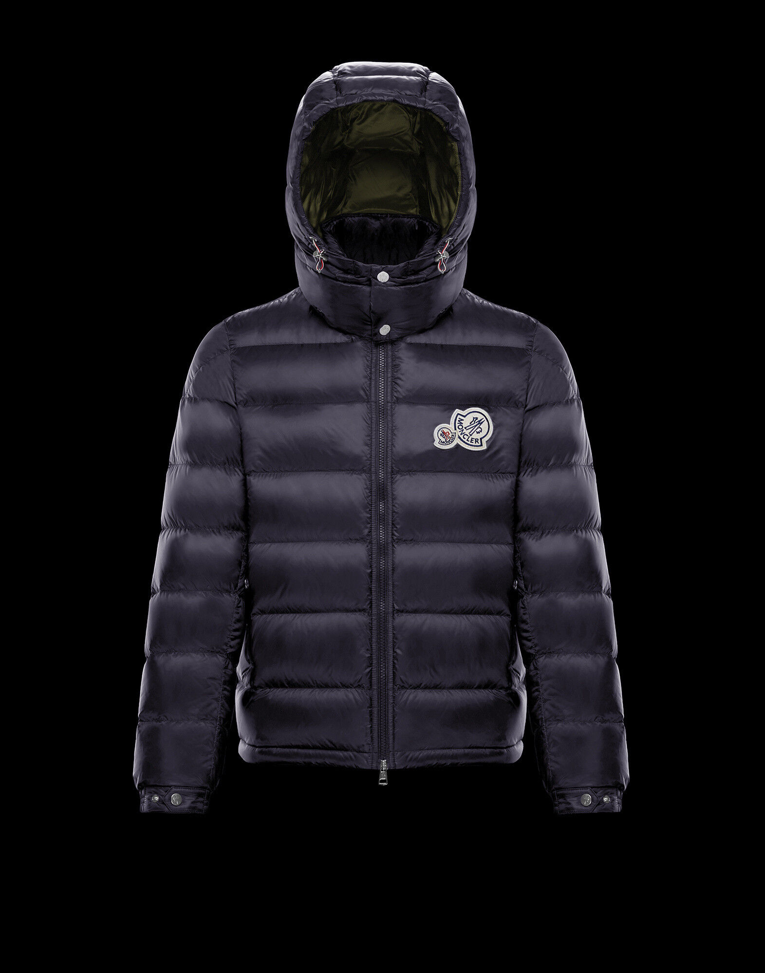 Moncler double logo coat new arrivals