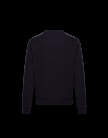 Moncler 테리 스티치 로고 스웻셔츠 Night Blue