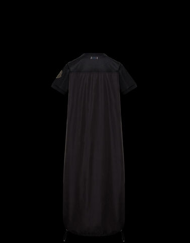 Moncler Dress with mesh insert Military Green