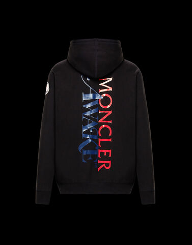 Moncler "Awake" 후드 스웻셔츠 블랙