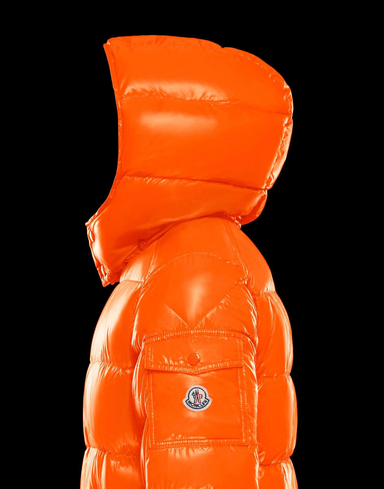 moncler maya jacket red