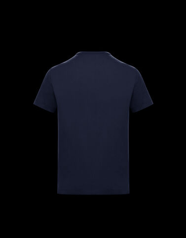 Moncler 레터링 티셔츠 Night Blue