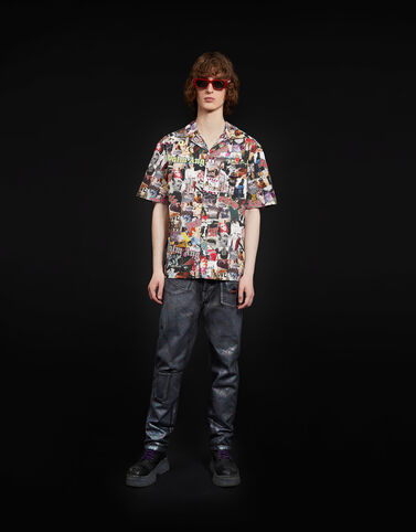 Moncler 프린트 포플린 셔츠 멀티컬러 프린트