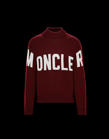Moncler 크루넥 버건디 레드
