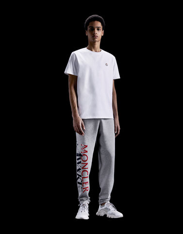 Moncler "Awake" 반소매 티셔츠 Optical White