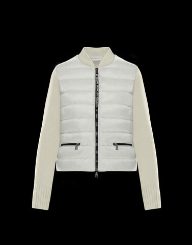 Moncler Padded biker top Silk White