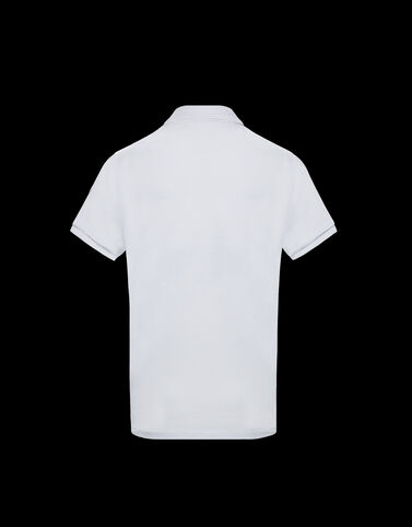 Moncler 패치 폴로 셔츠 옵티컬 화이트