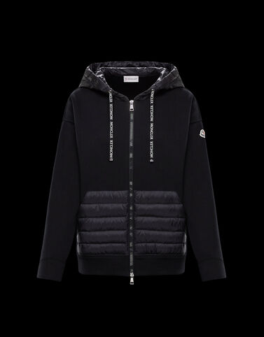 Moncler 후드 스웻셔츠 블랙