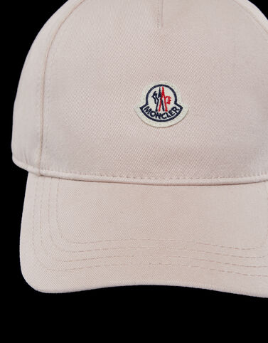 Moncler Baseball Cap with Moncler logo Light Pink