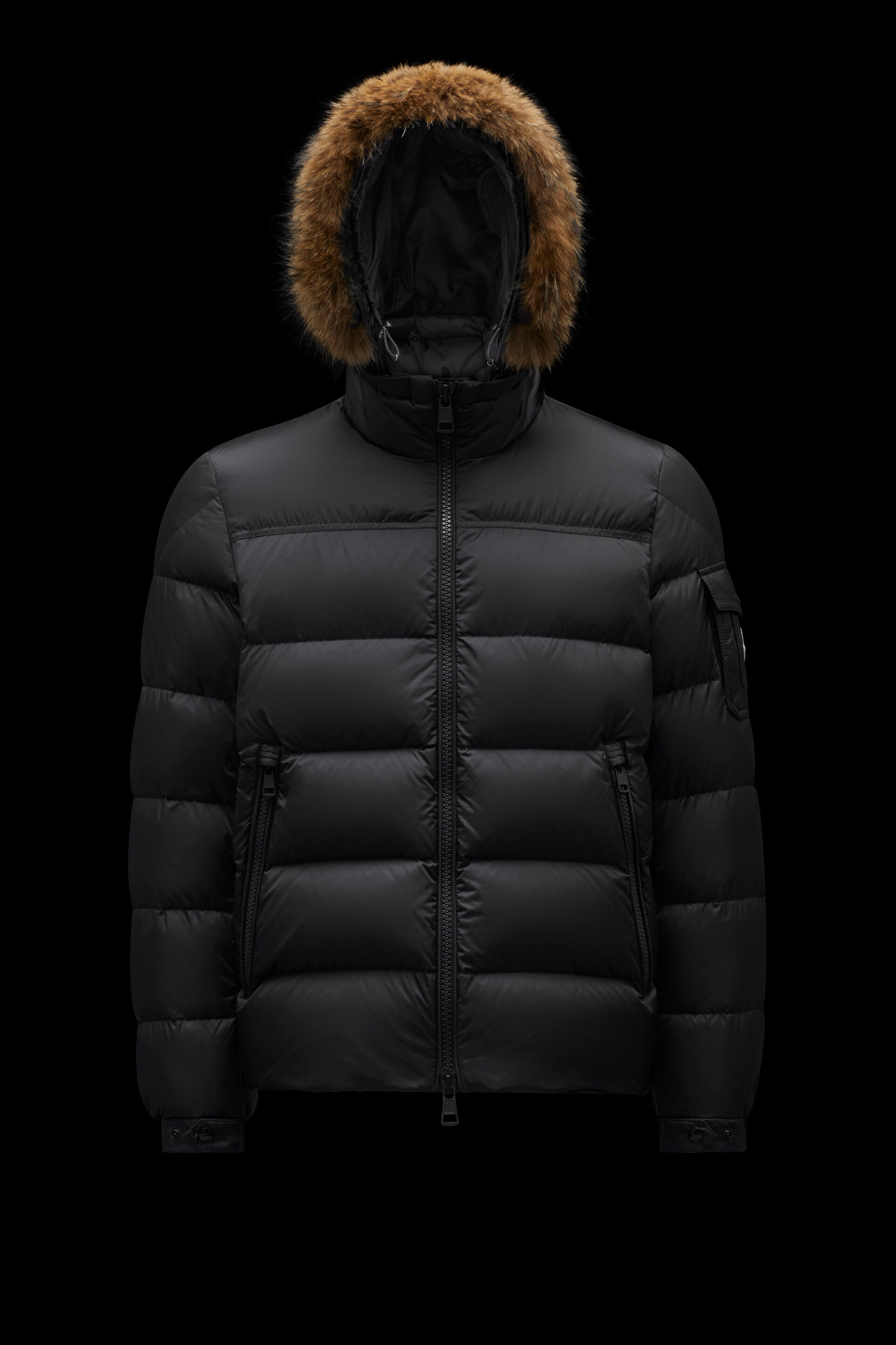 moncler men's fur coat