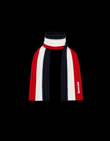 Moncler 퓨어 울 스카프 스칼렛 레드