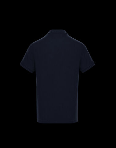 Moncler 프린트 폴로 셔츠 나이트 블루