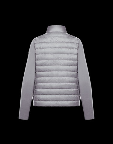 Moncler 패딩 니트 카디건 미디엄 그레이