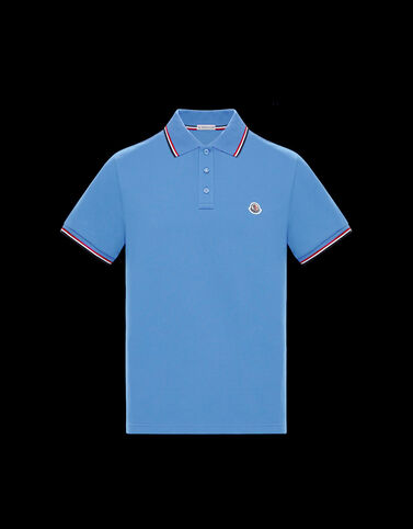 Moncler 3컬러 엣지 폴로 셔츠 더치 블루
