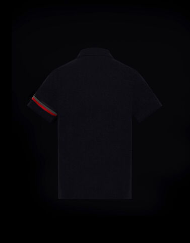 Moncler 반사 가공 디테일 폴로 셔츠 Night Blue