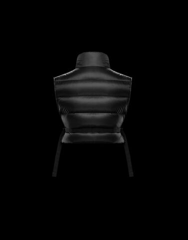 Moncler 패딩 쇼트 베스트 블랙