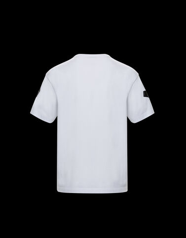 Moncler 무광택 레터링 티셔츠 Optical White