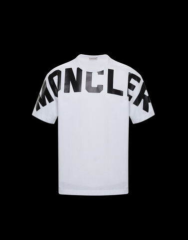Moncler 무광택 레터링 티셔츠 Optical White