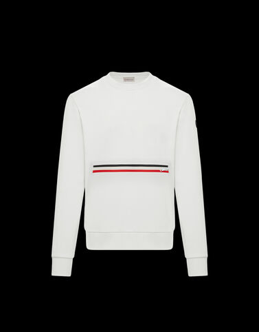 Moncler 파우치 포켓 스웻셔츠 Silk White