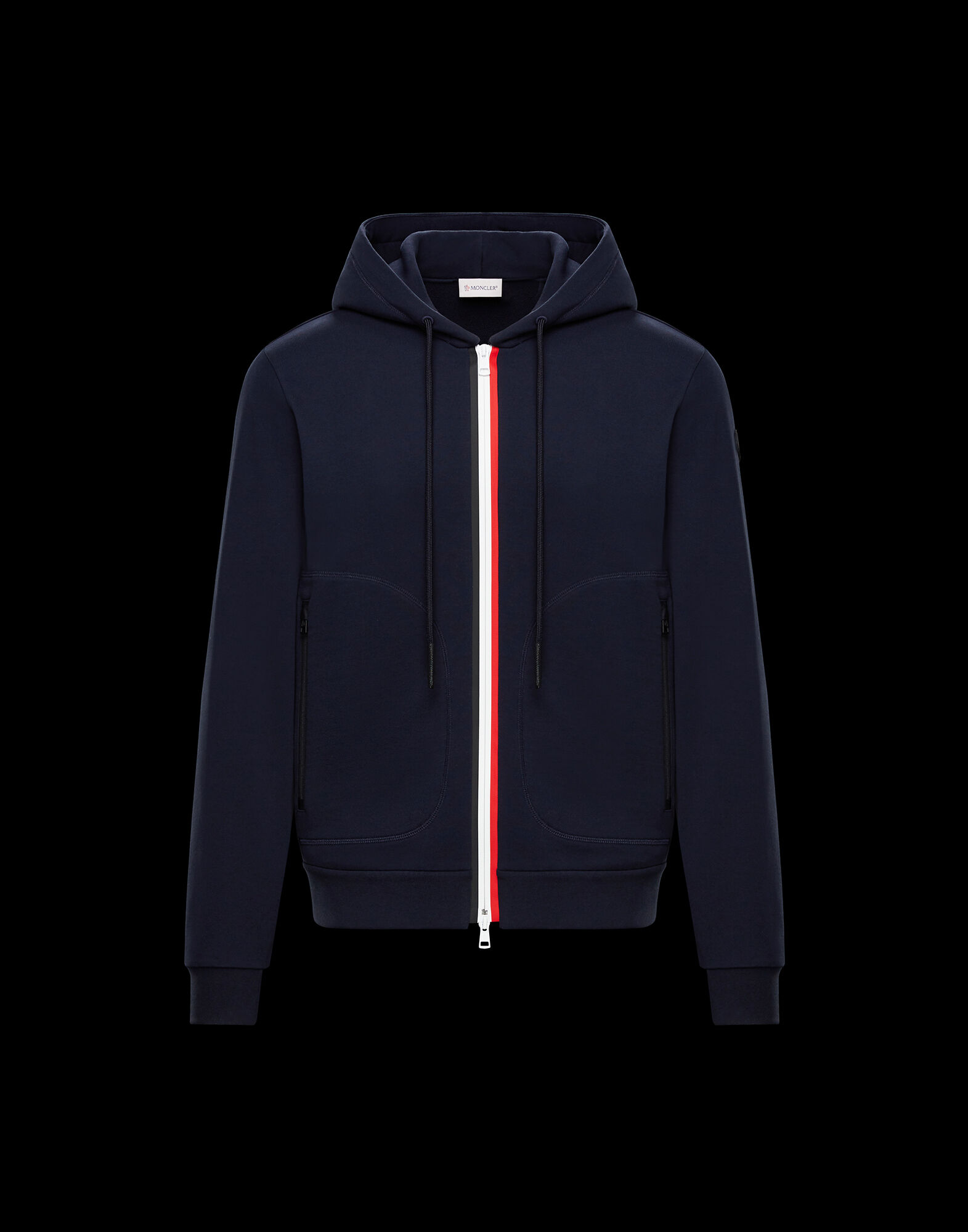 moncler zip up sweater