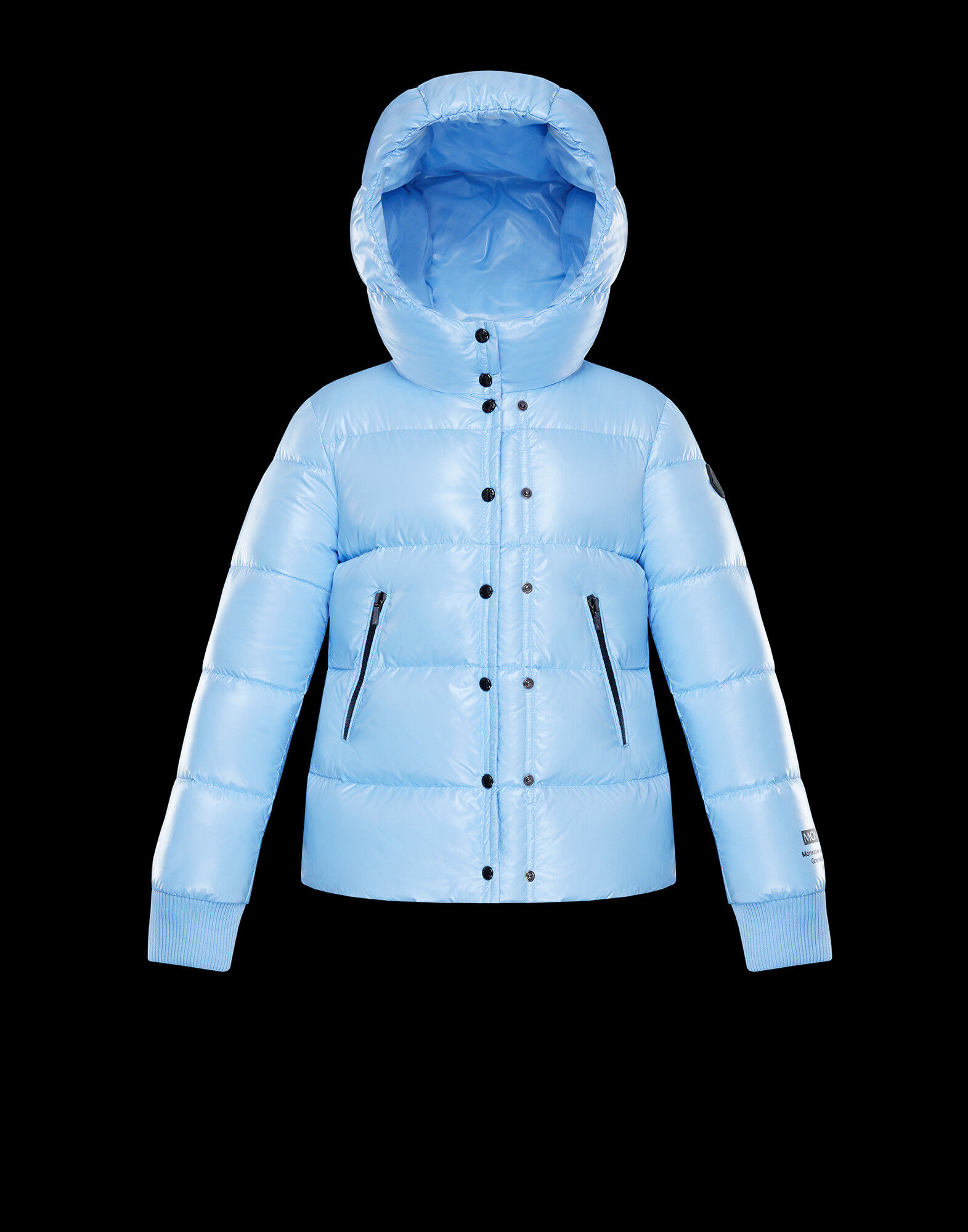 light blue moncler coat