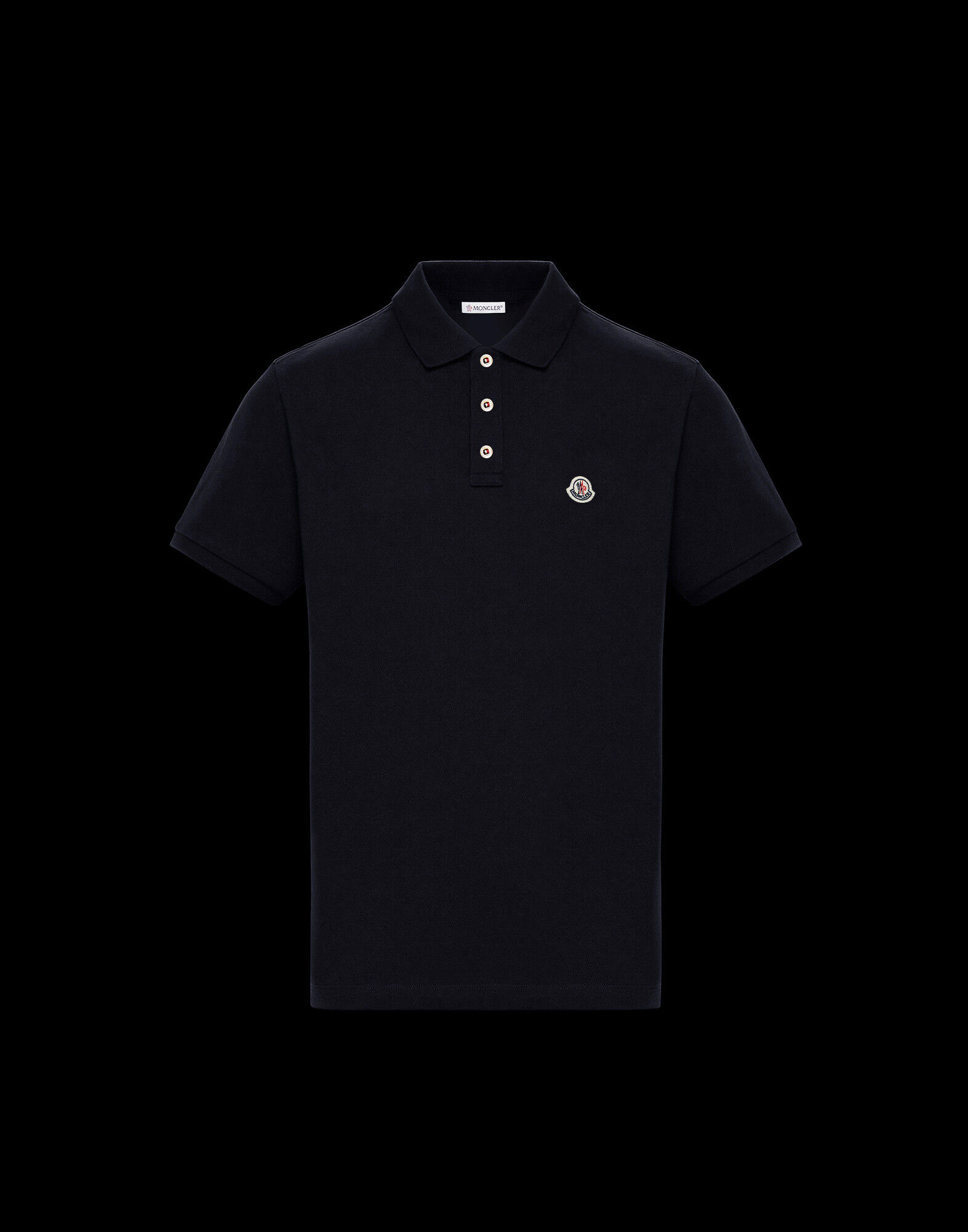 blue moncler polo shirt