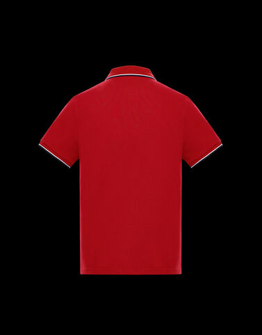 Moncler 3컬러 엣지 폴로 셔츠 Scarlet Red