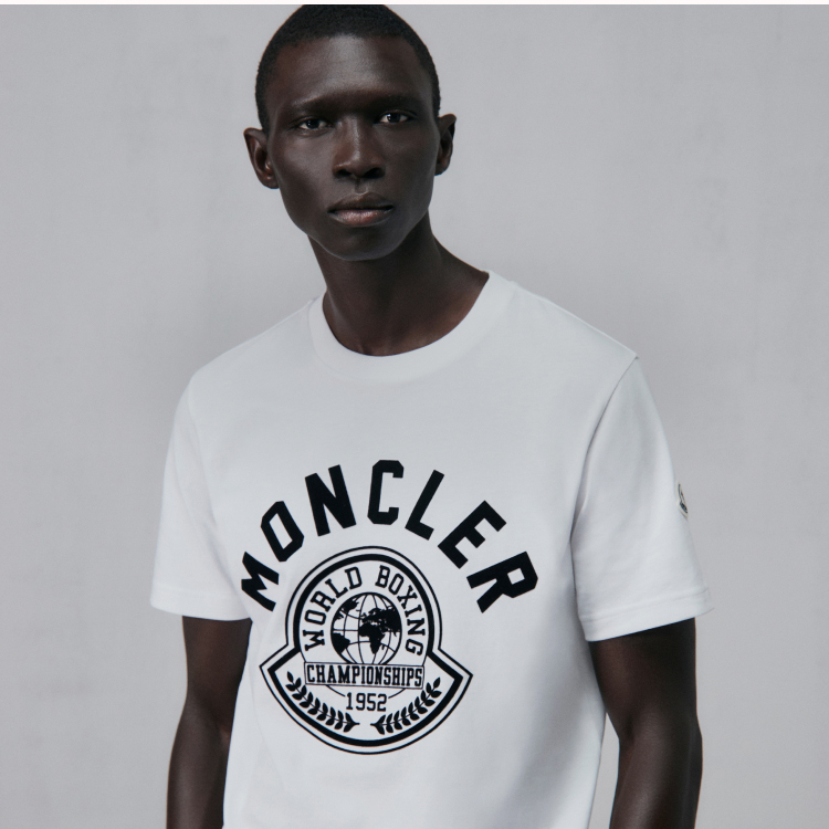 Multi Logo T-Shirt Moncler Tops T-Shirts White