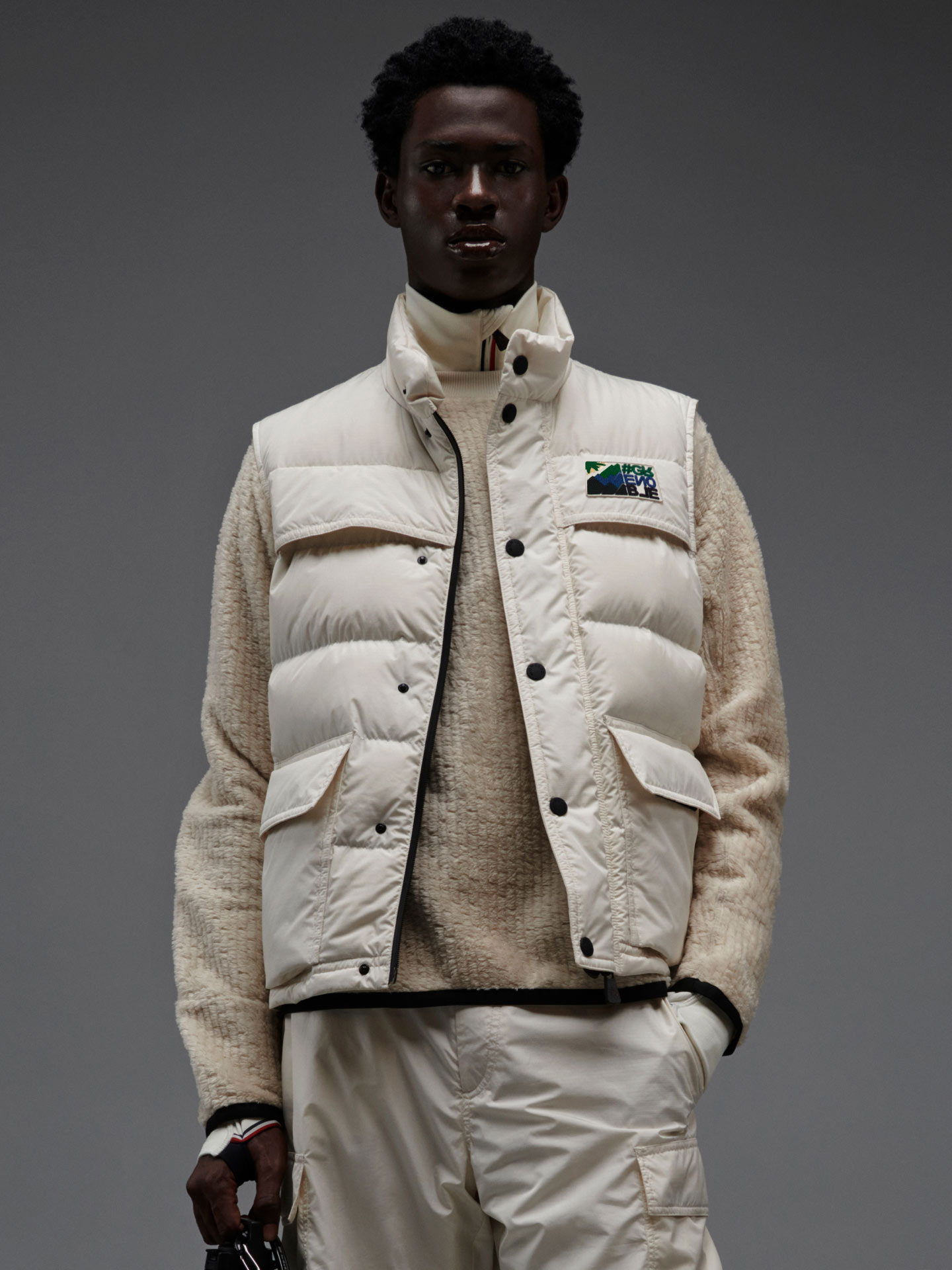 Moncler Grenoble Off-White Down Arcesaz Jacket