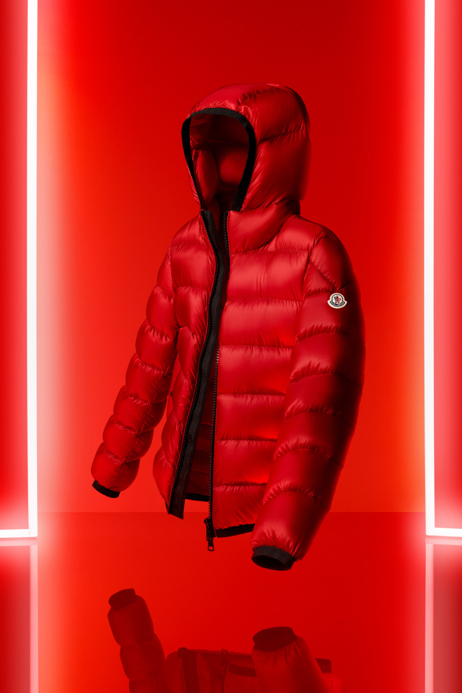 moncler red coat