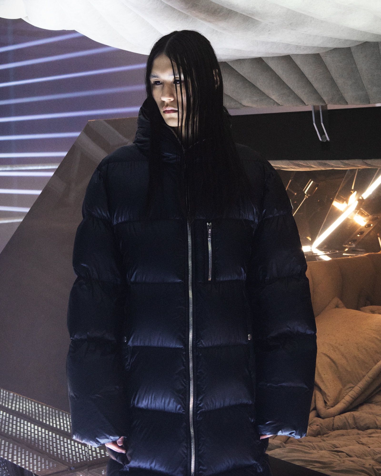 ワンピなど最旬ア！ MONCLER x RICK OWENS オーバサイズ フーデット