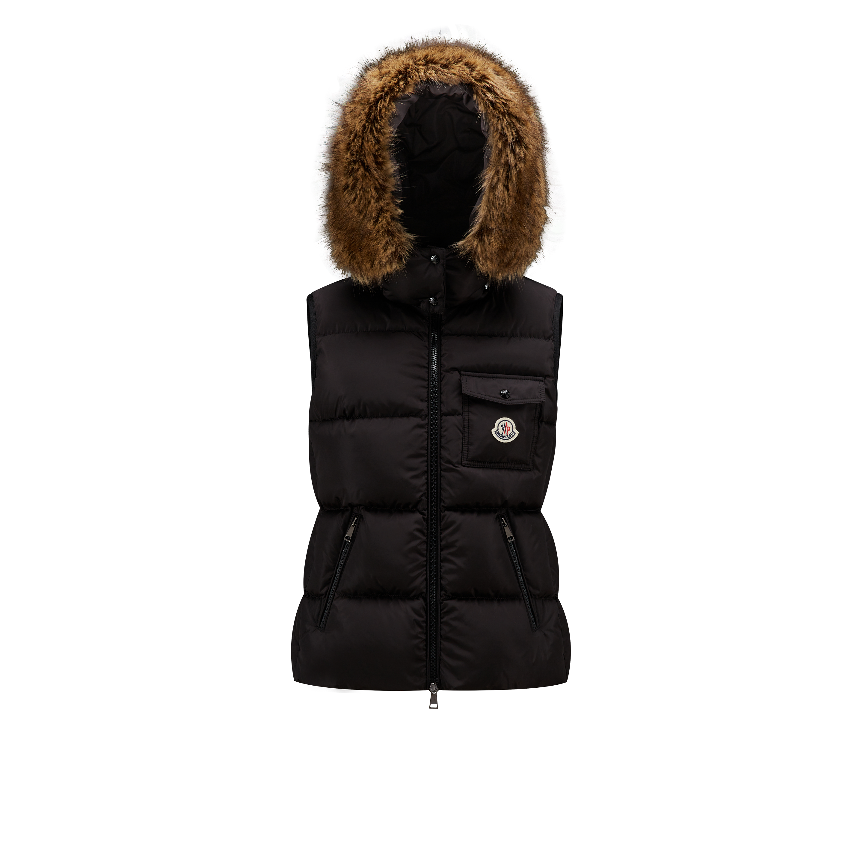 Moncler Collection Bairon Down Gilet In Black