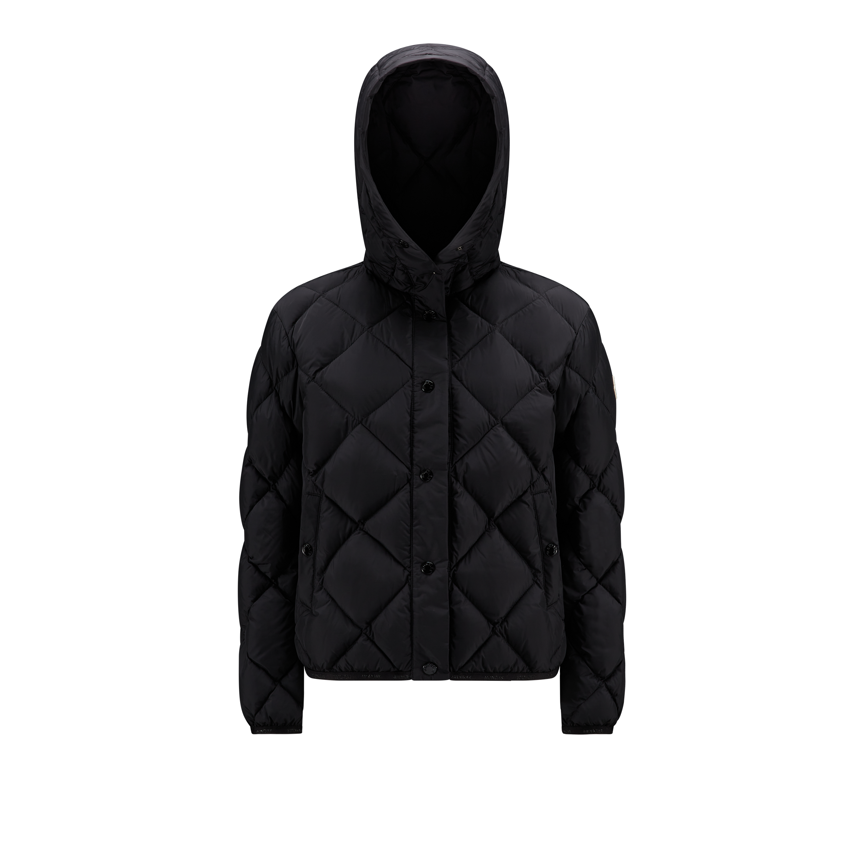 Moncler Arvouin Short Down Jacket Black Size 00 In Black